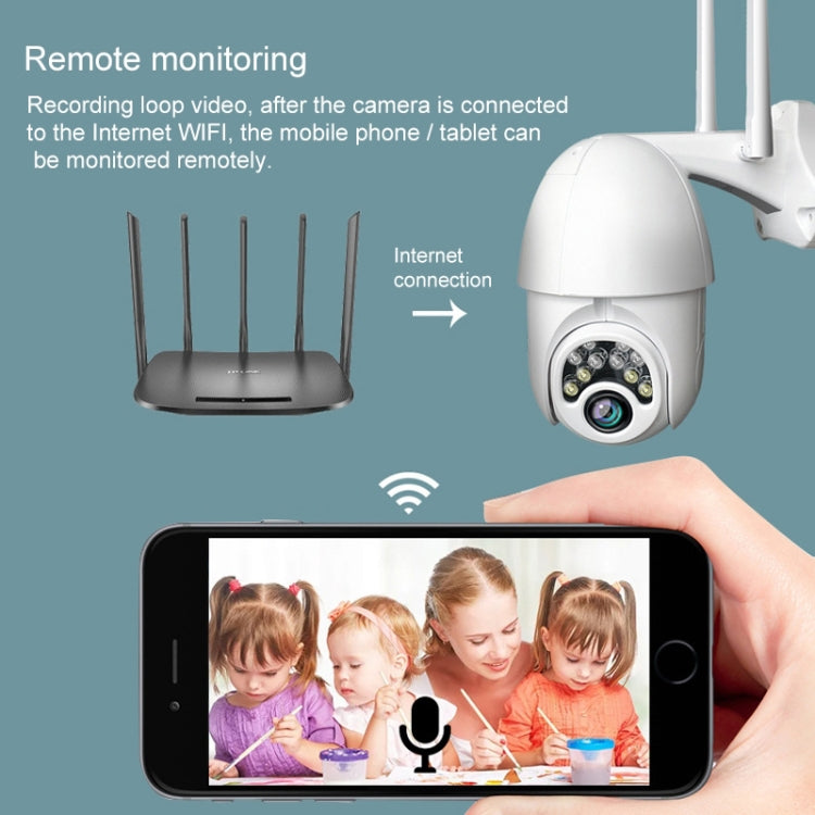 Q10 Outdoor-Kamera mit ferngesteuerter Drehung, WLAN, 10 LEDs, Infrarot-Nachtsicht, HD-Kamera, Bewegungserkennung, Video-/Alarm- und Aufzeichnungsfunktion, UK-Stecker, Q10 Infrarot-Nachtsicht