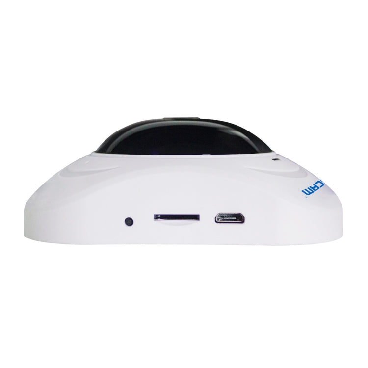 ESCAM Q8 960P 360-Grad-Fischaugenobjektiv 1.3MP WLAN IP-Kamera, unterstützt Bewegungserkennung / Nachtsicht, IR-Reichweite: 5-10m, AU-Stecker, Q8 US-Stecker, Q8 AU-Stecker, Q8 EU-Stecker, Q8 UK-Stecker