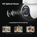 SriHome SH046 4,0 Megapixel FHD Kabelloses Heimüberwachungssystem mit niedrigem Stromverbrauch, SH046