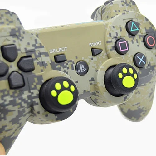 4 Stück niedliche Silikon-Schutzhüllen mit Katzenpfotenmotiv für PS4 / PS3 / PS2 / Xbox 360 / Xbox One / Wii U Gamepad-Joysticks