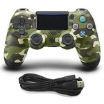 Kabelgebundener Gamecontroller für Sony PS4, Grün-Camouflage