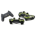 Kabelgebundener Gamecontroller für Sony PS4, Grün-Camouflage