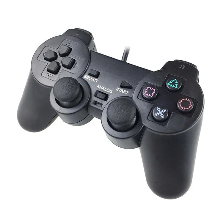 Doppel-Vibrations-Joypad, kabelgebundener Spielcontroller für PS2