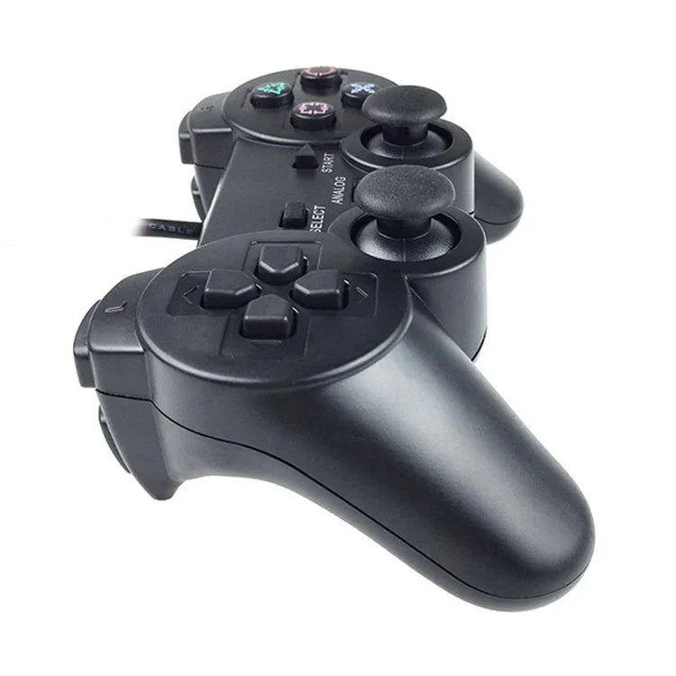 Doppel-Vibrations-Joypad, kabelgebundener Spielcontroller für PS2