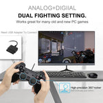 Doppel-Vibrations-Joypad, kabelgebundener Spielcontroller für PS2
