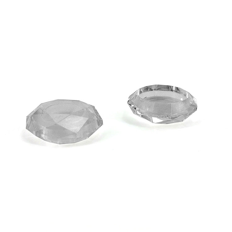 2 Stk. Diamond Texture Games Grip Kappen für PS5, Blau, Rot, Klarweiß, Grün