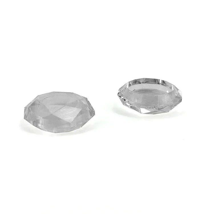 2 Stk. Diamond Texture Games Grip Kappen für PS5, Blau, Rot, Klarweiß, Grün