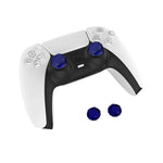2 Stk. Diamond Texture Games Grip Kappen für PS5, Blau, Rot, Klarweiß, Grün