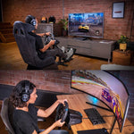 Logitech G923 Rennspiel-Lenkrad mit Schalthebel für PS5 / PS4 / PC, G923