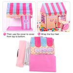 Haushalt Kinder Drucken Spielzelt Kleines Spielhaus mit Matte, mit Matte (Schwarz-Weiß), mit Matte (Pink), mit Matte (Hellrosa)
