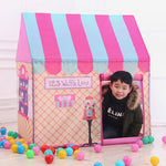 Haushaltskinder Drucken Spielzelt Kleines Spielhaus mit 50 Ozeanbällen & Matte, mit 50 Ozeanbällen & Matte (Schwarz Weiß), mit 50 Ozeanbällen & Matte (Rosa), mit 50 Ozeanbällen & Matte (Grün), mit 50 Ozeanbällen & Matte (Hellrosa)