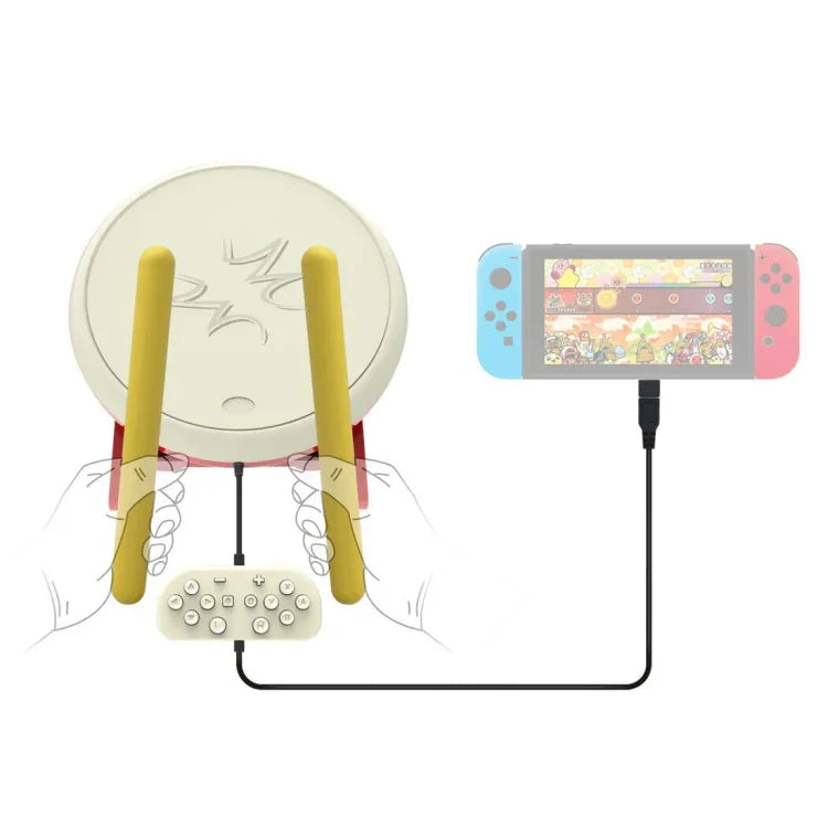 DOBE TNS-1867 Videospiel-Drumsticks-Controller Taiko-Drumsets für Nintendo Switch, für Nintendo Switch