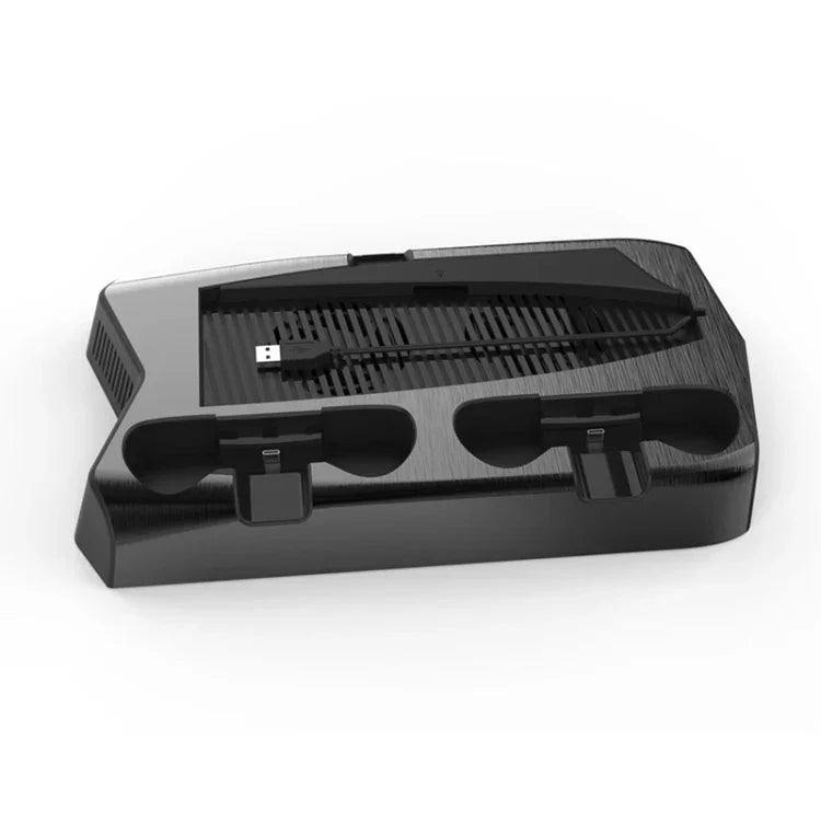 KJH P5-010-2 Multi-function Charging Cooling Fan Base with Storage Tray Bracket For PS5 De / UHD, KJH P5-010-2