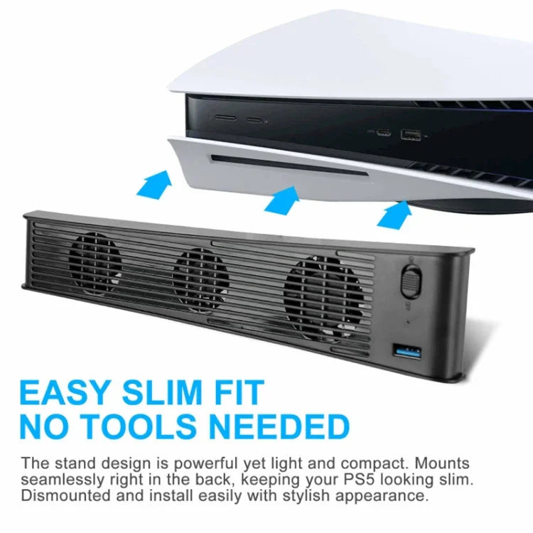 KJH P5-009 Console Cooling Fan For PS5, P5-009(Black), P5-009(White)