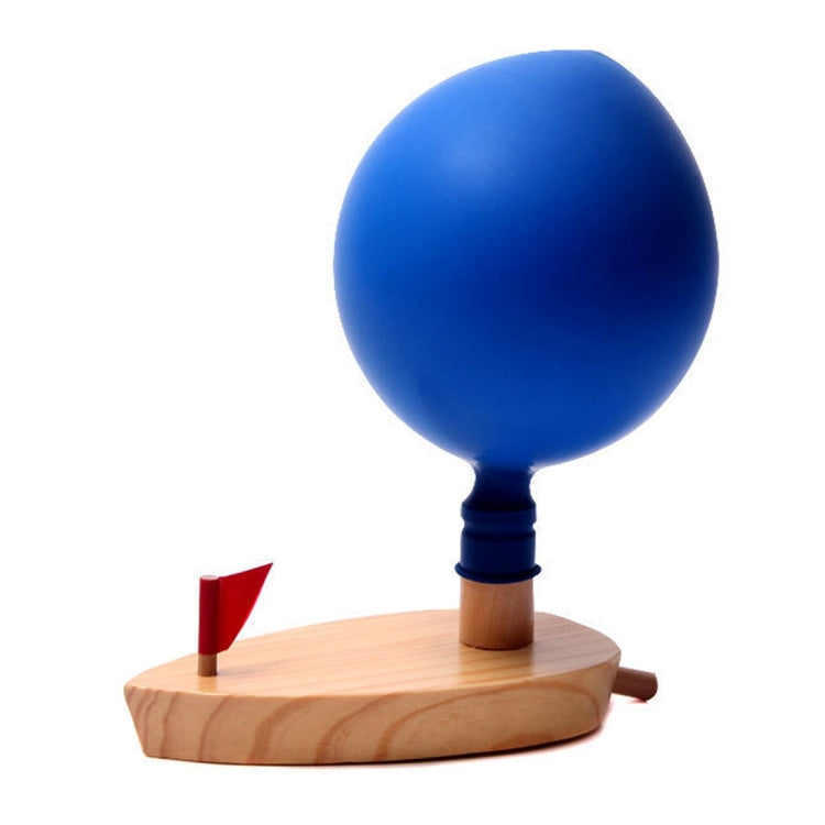 Babys Spielzeug Holzballonboot ballonbetriebenes Boot Kind Holz-Badespielzeug, Holzballonboot