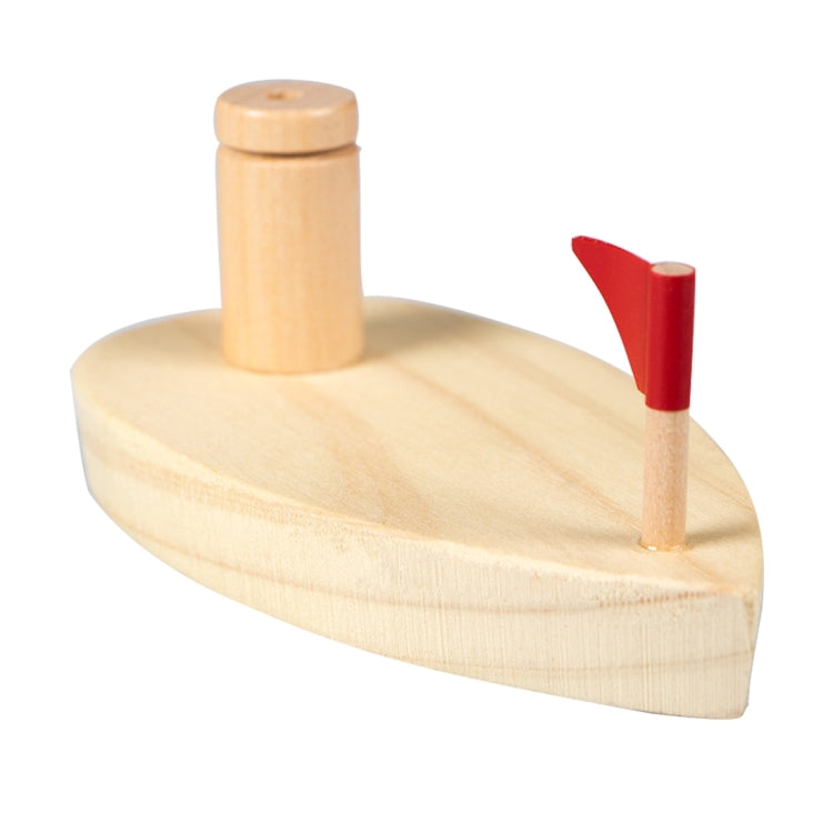 Babys Spielzeug Holzballonboot ballonbetriebenes Boot Kind Holz-Badespielzeug, Holzballonboot