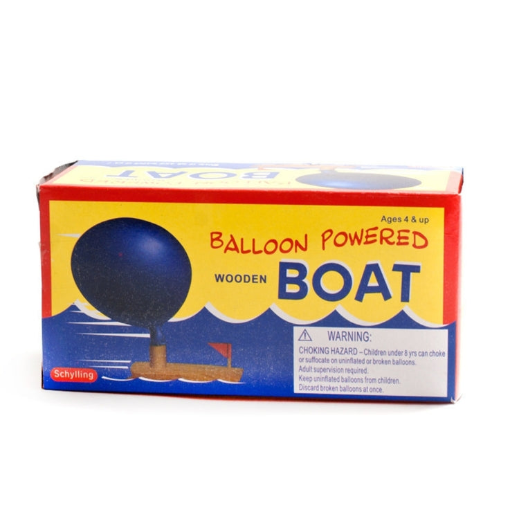 Babys Spielzeug Holzballonboot ballonbetriebenes Boot Kind Holz-Badespielzeug, Holzballonboot