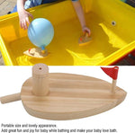 Babys Spielzeug Holzballonboot ballonbetriebenes Boot Kind Holz-Badespielzeug, Holzballonboot