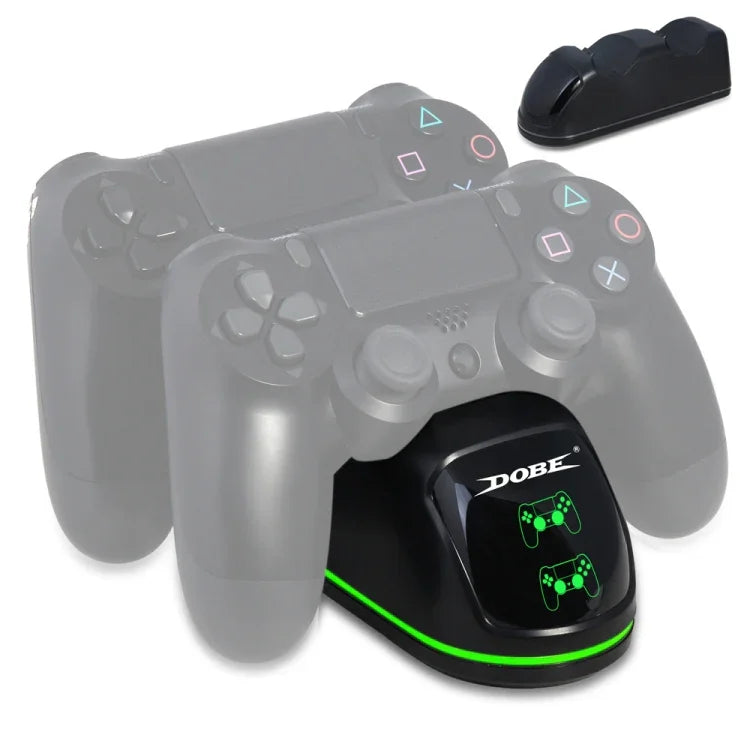 DOBE TP4-1781 Kabelloses Controller-Dock mit Dual-Ladefunktion, LED-Ladegerät und Griff für PS4 / Slim / Pro, TP4-1781