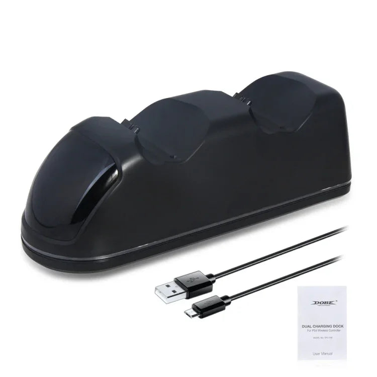 DOBE TP4-1781 Kabelloses Controller-Dock mit Dual-Ladefunktion, LED-Ladegerät und Griff für PS4 / Slim / Pro, TP4-1781