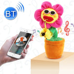 Bluetooth-Plüschtier im Sonnenblumen-Saxophon-Stil für Kinder und Erwachsene, unterstützt USB-Laden und Batteriebetrieb