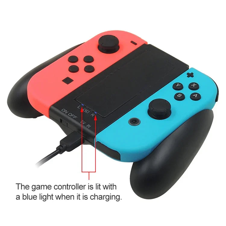 iplay S005 Controller-Griff-Ladegerät für Nintendo Switch Joy-Con