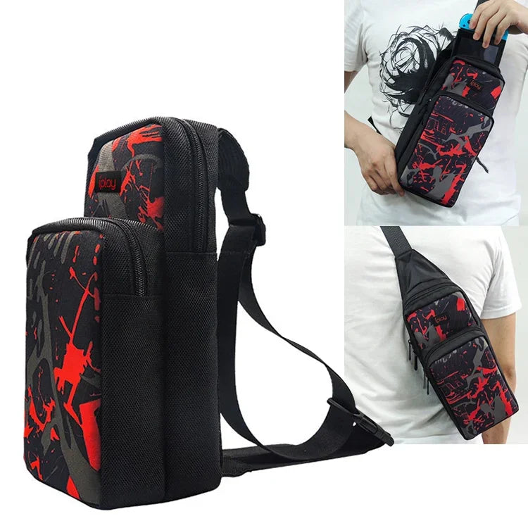 iplay HBS-167 Tragbare Schultertasche mit Aufbewahrungsmöglichkeit für Nintendo Switch, HBS-167