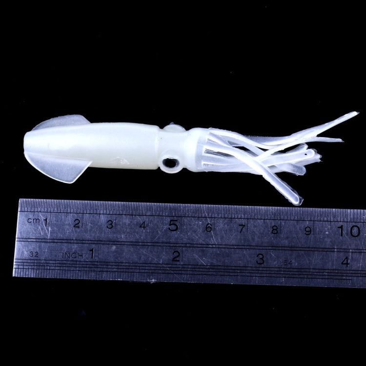 HENGJIA 5 STÜCK Tintenfische Plastik Weichköder Künstliche Angelköder Bionischer Angelköder, Länge: 9 cm, Leuchtend, Bunte Röhre