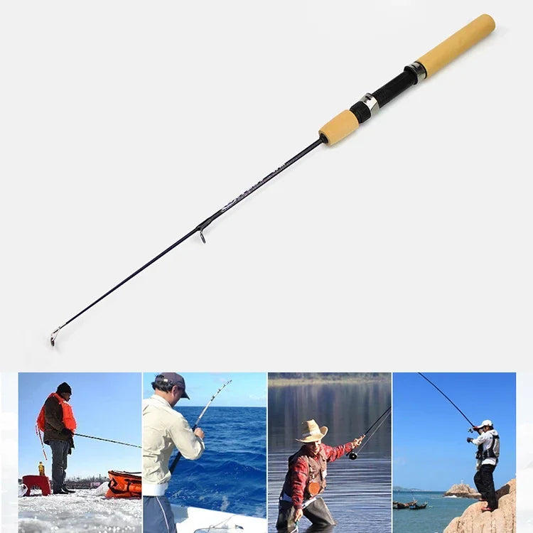 27cm Tragbare Eisangelrute Garnelenrute Köderrute Angelausrüstung, Ausziehlänge: 60 cm, 27cm