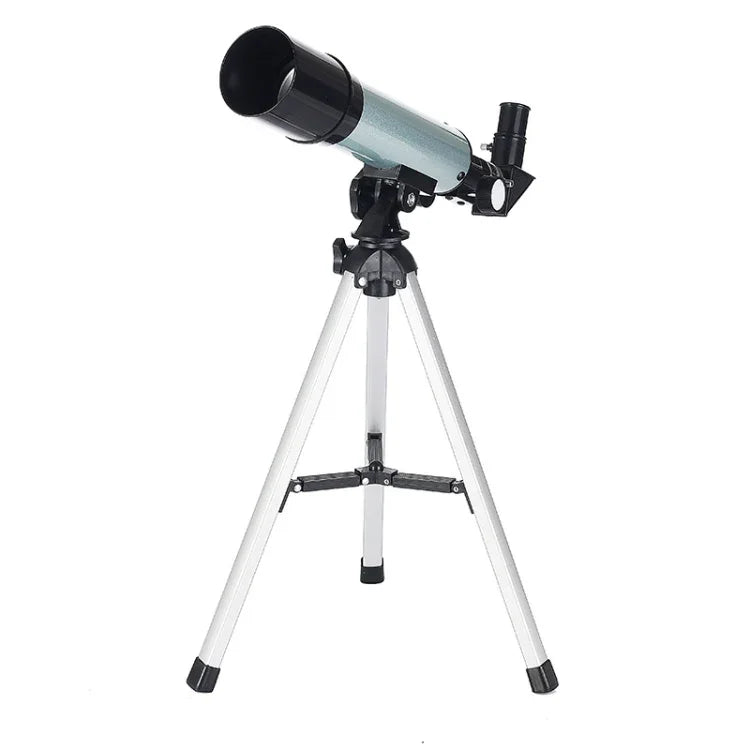 F36050 Tragbares professionelles hochauflösendes astronomisches Teleskop-Spektiv mit Aluminiumstativ (Silber), F36050