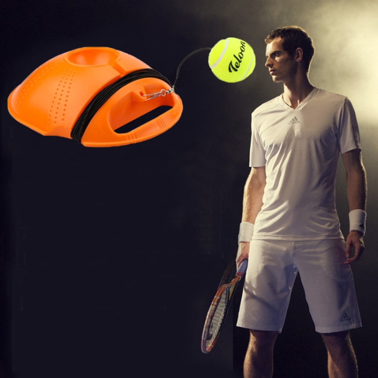 Tennis-Trainer-Set Rückprall-Basis Selbstlern-Übungs-Trainingsgerät Sportübung mit Ball für Anfänger, Zufällige Farblieferung, Tennis-Trainer