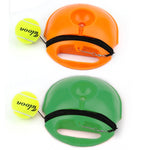 Tennis-Trainer-Set Rückprall-Basis Selbstlern-Übungs-Trainingsgerät Sportübung mit Ball für Anfänger, Zufällige Farblieferung, Tennis-Trainer