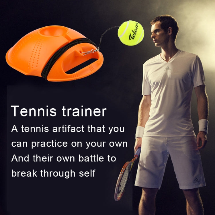 Tennis-Trainer-Set Rückprall-Basis Selbstlern-Übungs-Trainingsgerät Sportübung mit Ball für Anfänger, Zufällige Farblieferung, Tennis-Trainer