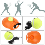 Tennis-Trainer-Set Rückprall-Basis Selbstlern-Übungs-Trainingsgerät Sportübung mit Ball für Anfänger, Zufällige Farblieferung, Tennis-Trainer