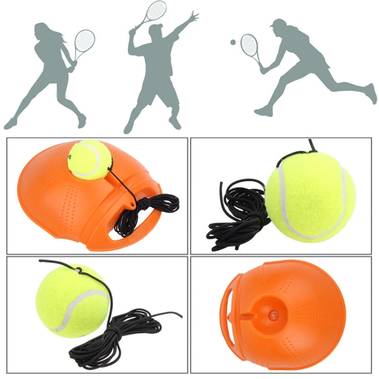 Tennis-Trainer-Set Rückprall-Basis Selbstlern-Übungs-Trainingsgerät Sportübung mit Ball für Anfänger, Zufällige Farblieferung, Tennis-Trainer