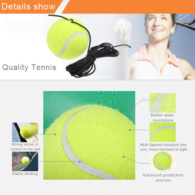 Tennis-Trainer-Set Rückprall-Basis Selbstlern-Übungs-Trainingsgerät Sportübung mit Ball für Anfänger, Zufällige Farblieferung, Tennis-Trainer