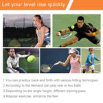 Tennis-Trainer-Set Rückprall-Basis Selbstlern-Übungs-Trainingsgerät Sportübung mit Ball für Anfänger, Zufällige Farblieferung, Tennis-Trainer