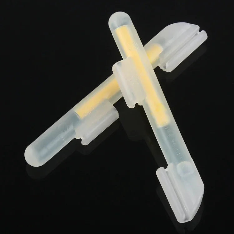 5er-Pack OCEAN SUN Clip-On Leuchtpose Nachtangeln Knicklicht, S, für Rutenspitzen 1,5-1,9mm, zum Anklippen, S