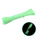 20m 9-adriges Nylon+Polyester volllicht Outdoor-Campingzelt Rettungsbündel Fluoreszierendes Kletterseil, 20m Grün, 20m Weiß, 20m Gelb, 20m Pink