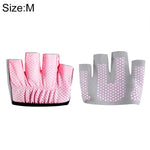 Halbfinger-Yogahandschuhe Anti-Rutsch Sport Fitness Handflächenschutz, Größe: M, Handflächenumfang: 18cm, Größe: M