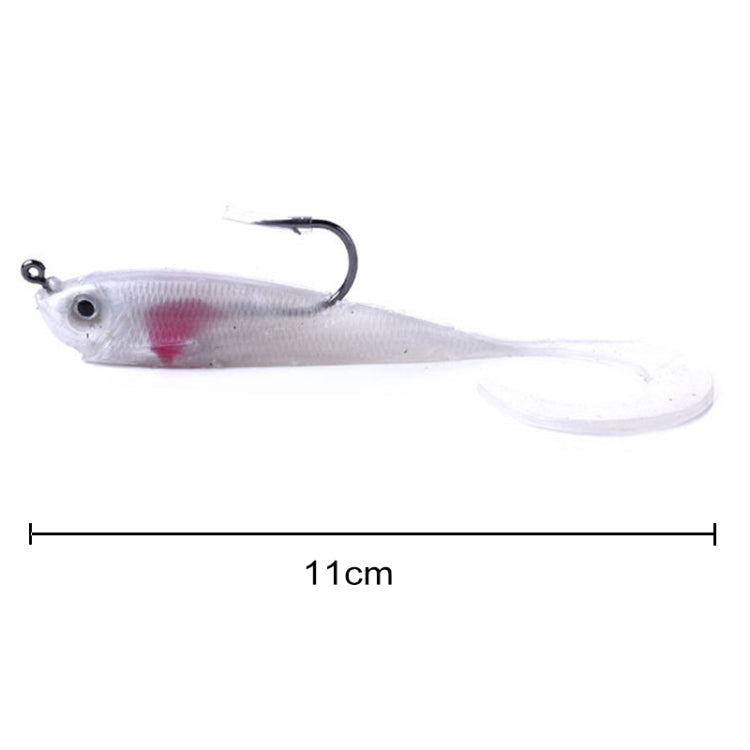 HENGJIA SO050-1 5 Stück 11cm/16g Luya Angelköder Angelausrüstung Wolfsbarsch Weichköder mit Haken, SO050-5, SO050-4, SO050-2, SO050-1