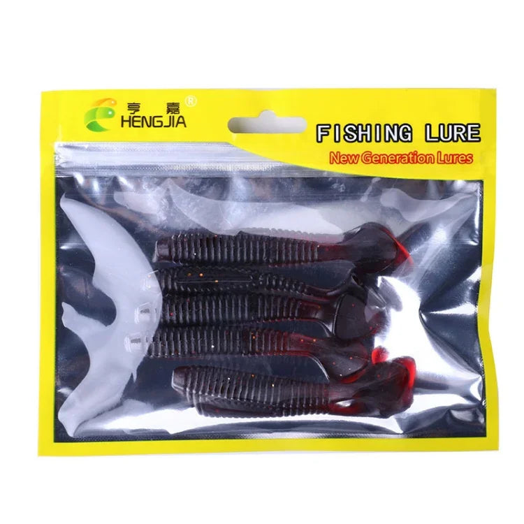 HENGJIA SO0215P 5 Stück 7,5 cm/5,5 g Weichköder mit Schraubschwanz, künstliche Köder, SO0215P