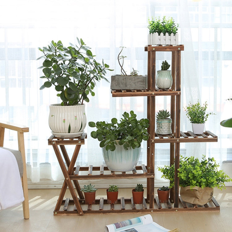 Holz Pflanzen Blumen Displayständer Holztopf Regal Aufbewahrungsregal, ohne Rollen