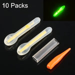 10er-Pack Glühbirnenform Leuchtender Schwimmer Nachtangellichtstick, Sichtweite: 30m, Größe: 3,0 x 25mm, Glühbirnenform, Sichtweite: 30m