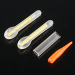 10er-Pack Glühbirnenform Leuchtender Schwimmer Nachtangellichtstick, Sichtweite: 30m, Größe: 3,0 x 25mm, Glühbirnenform, Sichtweite: 30m