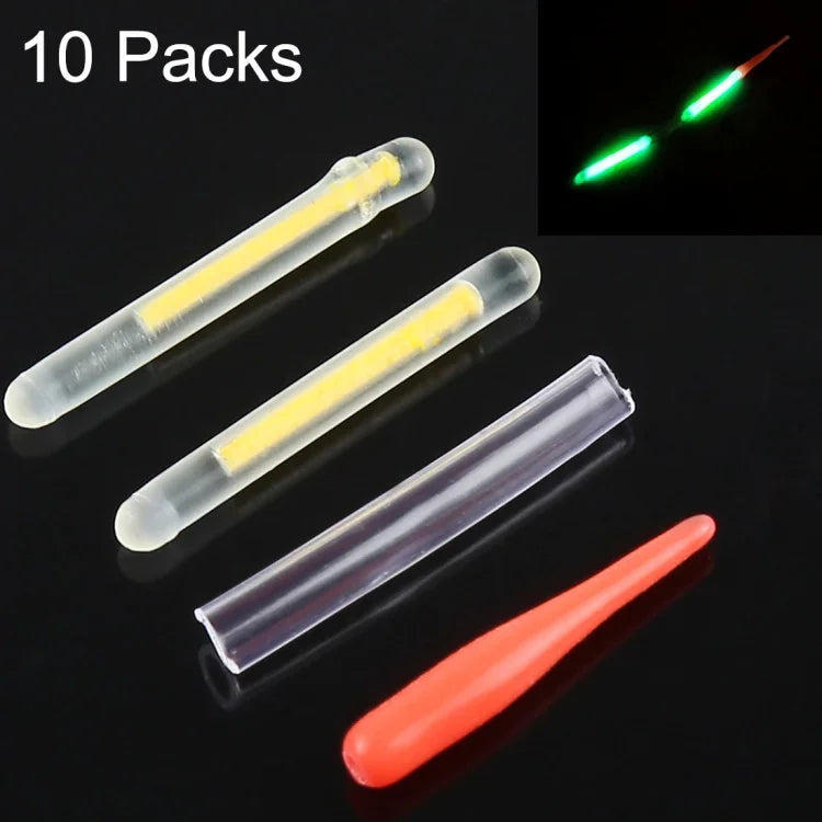 10 Packungen OCEAN SUN Ultrafine Leuchtpose Nachtangeln Leuchtstäbe, Sichtweite: 15m, Größe: 2,2 x 20mm, Ultrafein, Sichtweite: 15m