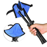 Wandern Outdoor Camping Angeln Klapphocker Tragbarer Dreieckstuhl Maximale Belastung 100 kg Klappstuhl Größe: 22 x 22 x 31 cm, Angler-Klapphocker (Rot), Angler-Klapphocker (Blau), Angler-Klapphocker (Grün)