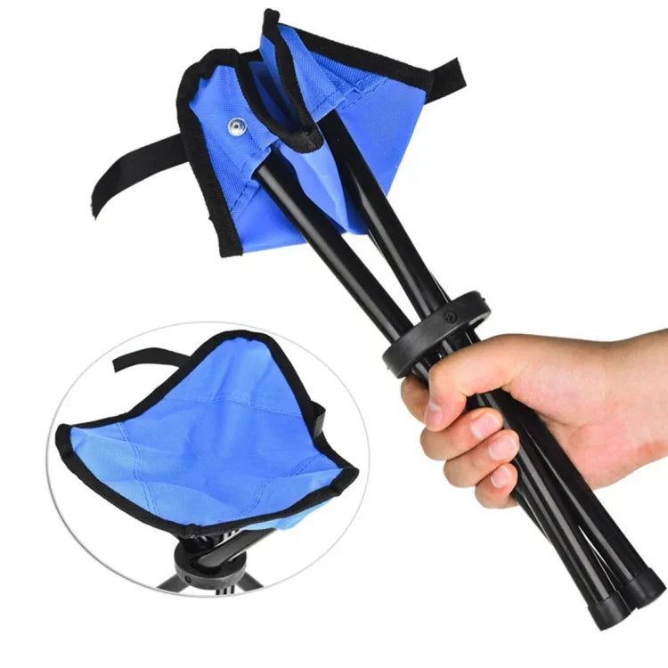 Wandern Outdoor Camping Angeln Klapphocker Tragbarer Dreieckstuhl Maximale Belastung 100 kg Klappstuhl Größe: 22 x 22 x 31 cm, Angler-Klapphocker (Rot), Angler-Klapphocker (Blau), Angler-Klapphocker (Grün)