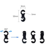 20 Stück ZTTO Fahrrad MTB Bremskabel S-Stil Clips, Zufällige Farblieferung, ZTTO S Fahrradstil Clips