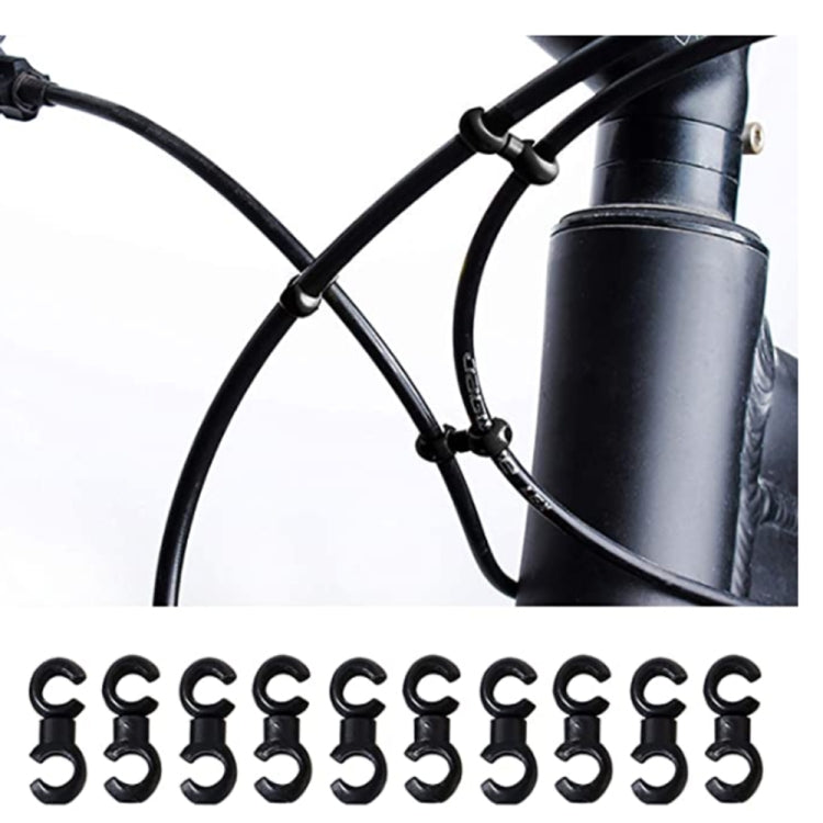 20 Stück ZTTO Fahrrad MTB Bremskabel S-Stil Clips, Zufällige Farblieferung, ZTTO S Fahrradstil Clips
